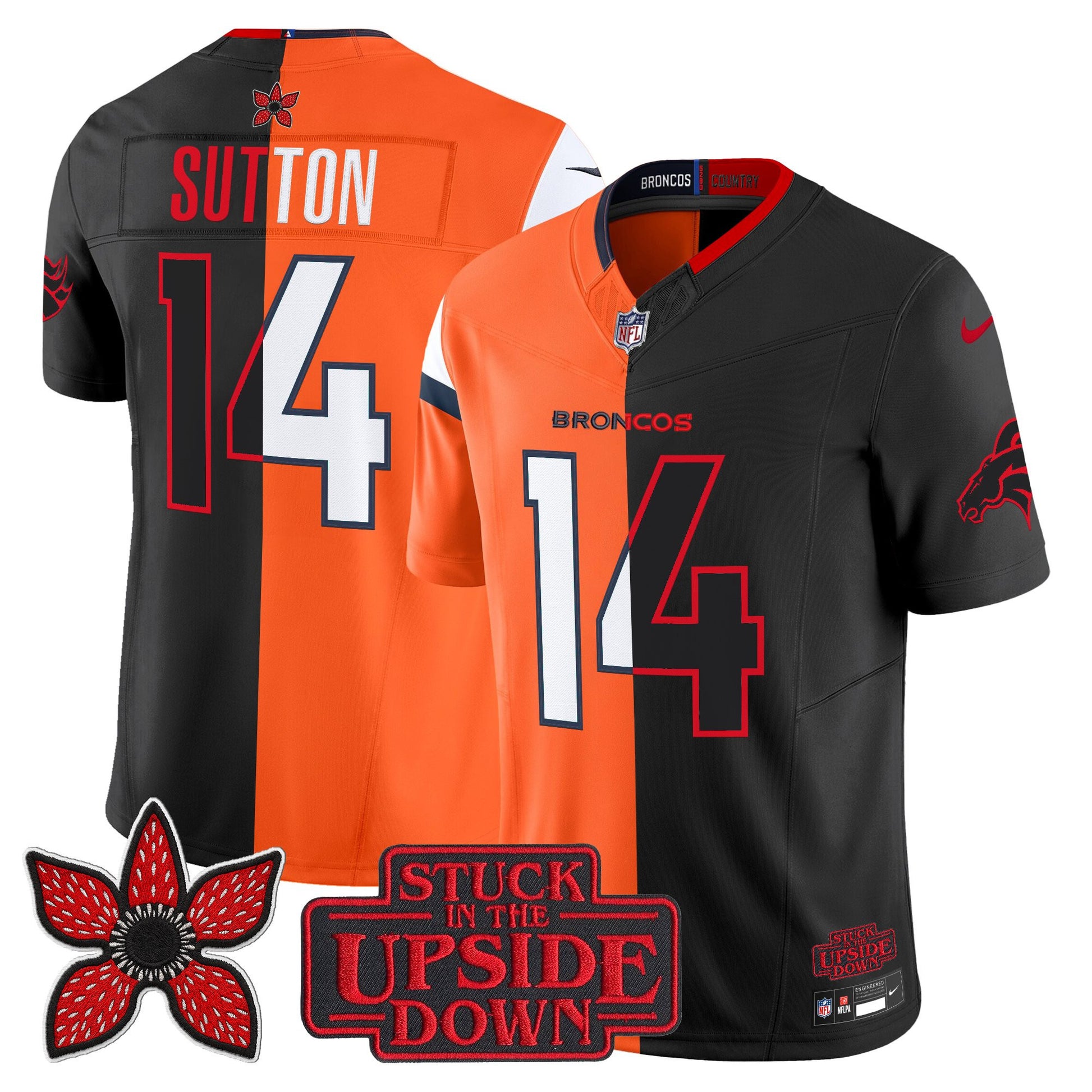 Denver Broncos 'Upside Down Edition' Vapor Limited Jersey - All Stitched