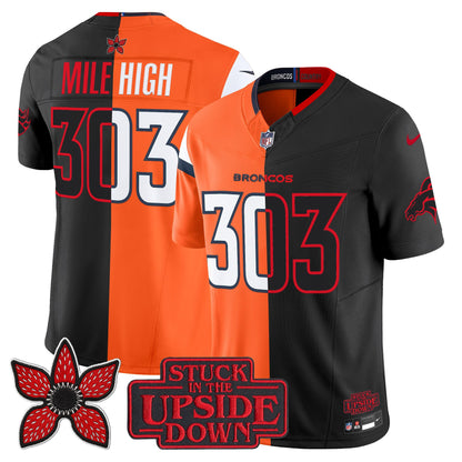 Denver Broncos 'Upside Down Edition' Vapor Limited Jersey - All Stitched