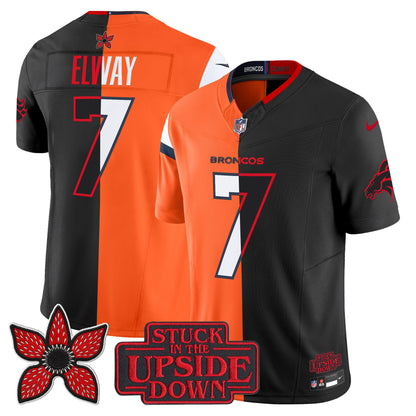 Denver Broncos 'Upside Down Edition' Vapor Limited Jersey - All Stitched
