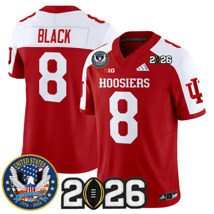 Men's Indiana Hoosiers "United States 250th Anniversary Patch" Vapor Limited Jersey - All Stitched