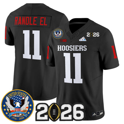 Men's Indiana Hoosiers "United States 250th Anniversary Patch" Vapor Limited Jersey - All Stitched