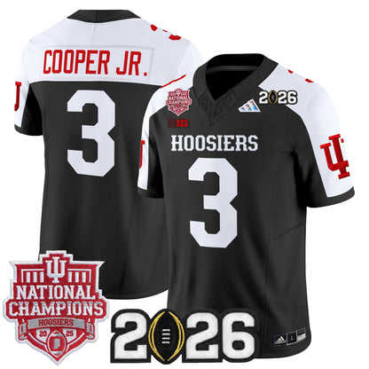  Indiana Hoosiers 2025 National Champions & 2026 CFP Final Patch Vapor Limited Jersey - Stitched