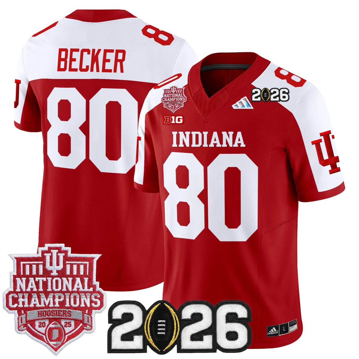  Indiana Hoosiers 2025 National Champions & 2026 CFP Final Patch Vapor Limited Jersey - Stitched