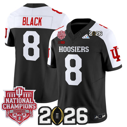Men's Indiana Hoosiers 2025 National Champions & 2026 CFP Final Patch Vapor Limited Jersey - All Stitched