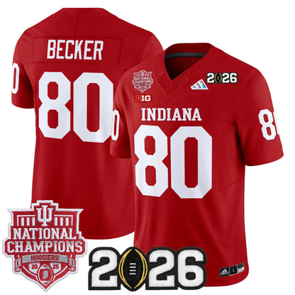 Indiana Hoosiers 2025 National Champions & 2026 CFP Final Patch Vapor Limited Jersey - Stitched