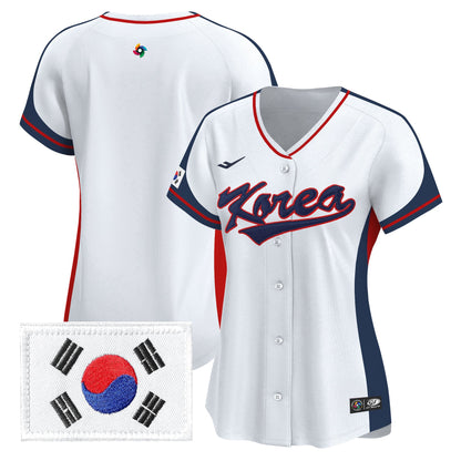 Women's Team Korea 2026 World Baseball Classic Vapor Premier Jersey - All Stitched