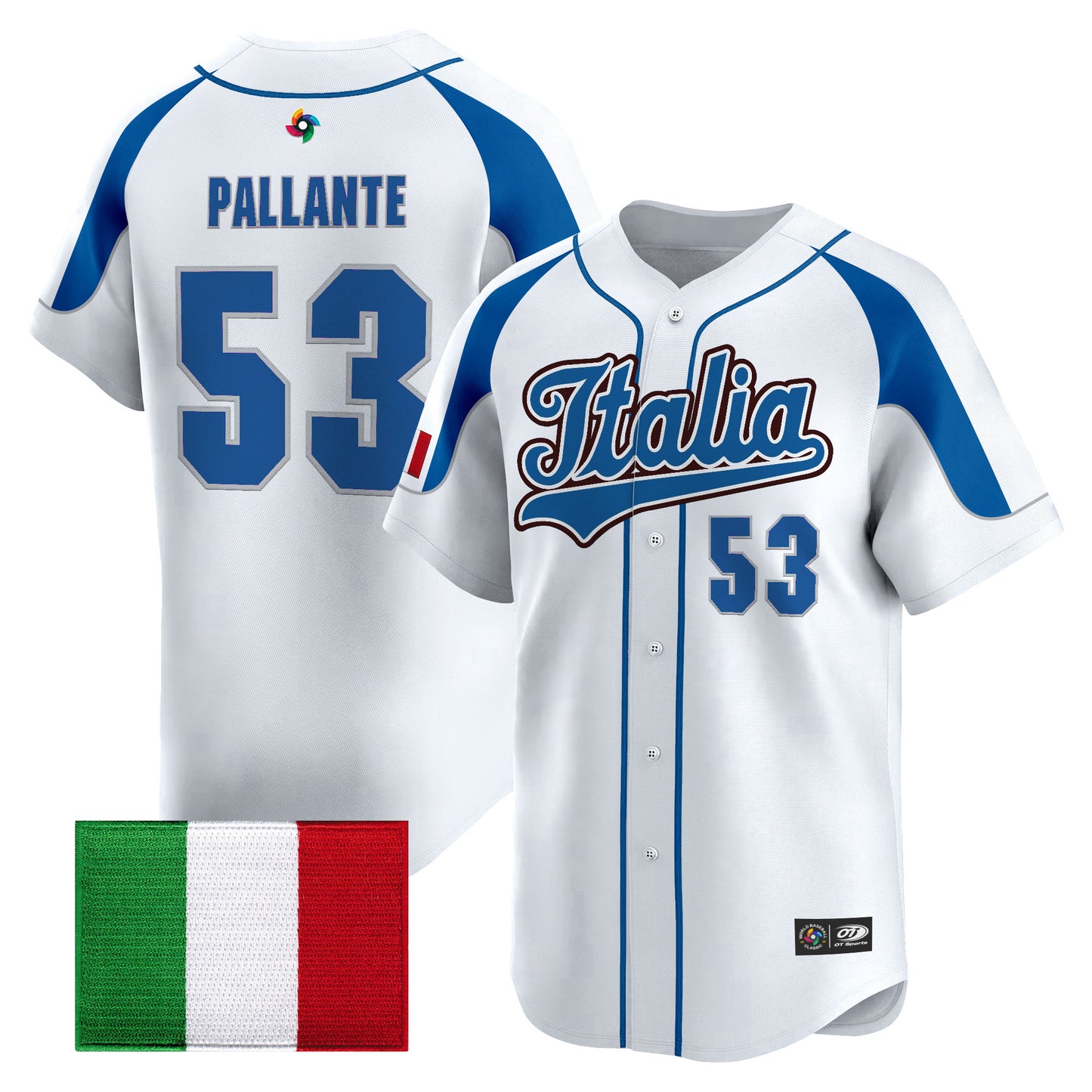 Men's Team Italy 2026 World Baseball Classic Vapor Premier Jersey - All Stitched