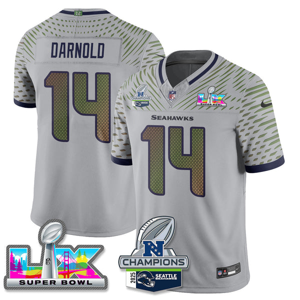 SEA 2025 Vapor Limited Jersey - NFC Champions Limited Patch - All Stitched n10