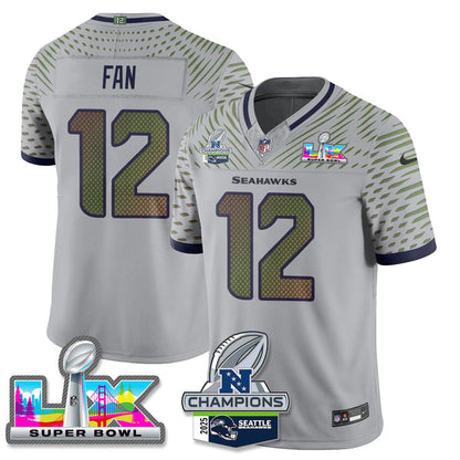 SEA 2025 Vapor Limited Jersey - NFC Champions Limited Patch - All Stitched n10