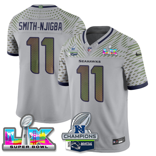 SEA 2025 Vapor Limited Jersey - NFC Champions Limited Patch - All Stitched n10