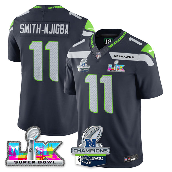 SEA 2025 Vapor Limited Jersey - NFC Champions Limited Patch - All Stitched n10