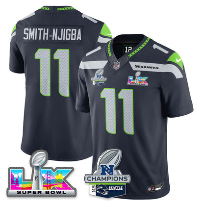 SEA 2025 Vapor Limited Jersey - NFC Champions Limited Patch - All Stitched n10