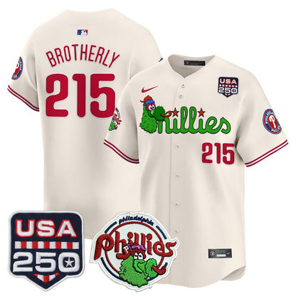 PHI Phanatic & 250America Patch Vapor Premier Limited Jersey - All Stitched