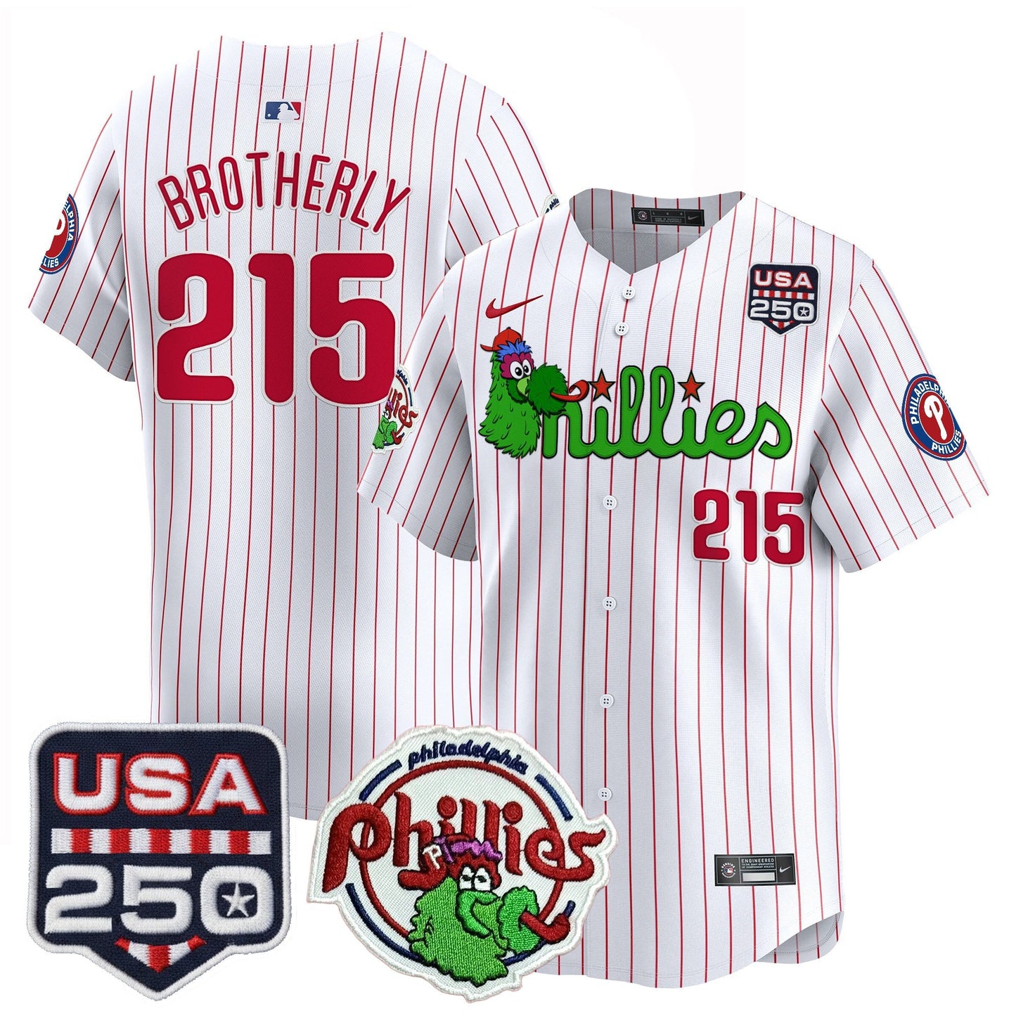 PHI Phanatic & 250America Patch Vapor Premier Limited Jersey - All Stitched