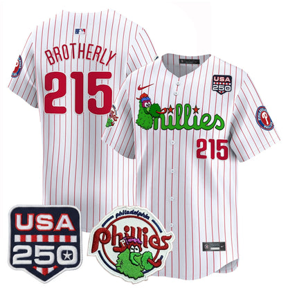 PHI Phanatic & 250America Patch Vapor Premier Limited Jersey - All Stitched
