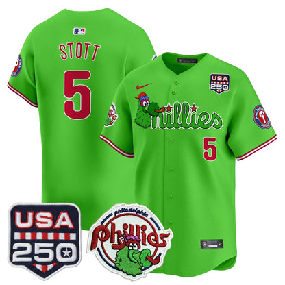 PHI Phanatic & 250America Patch Vapor Premier Limited Jersey - All Stitched