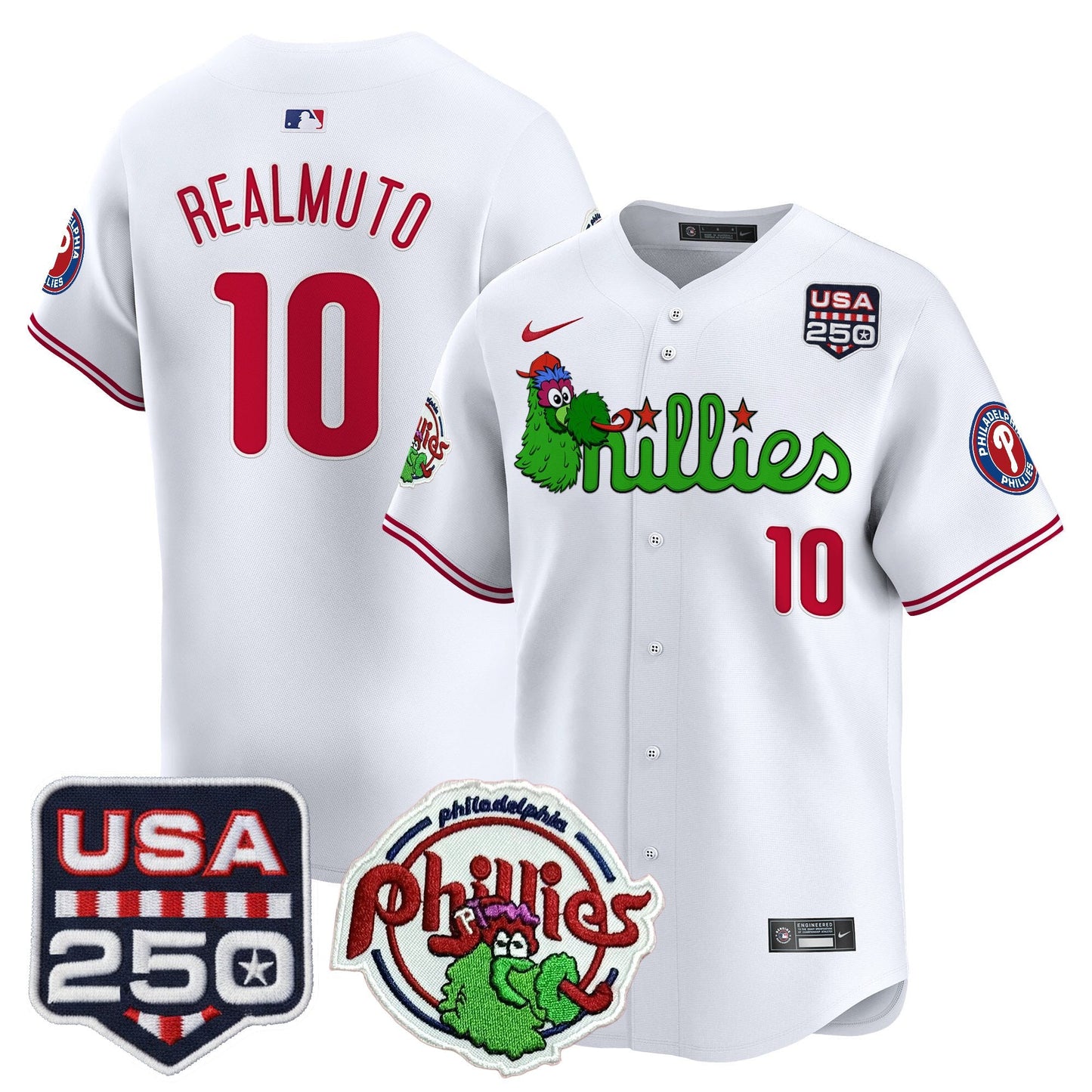 PHI Phanatic & 250America Patch Vapor Premier Limited Jersey - All Stitched