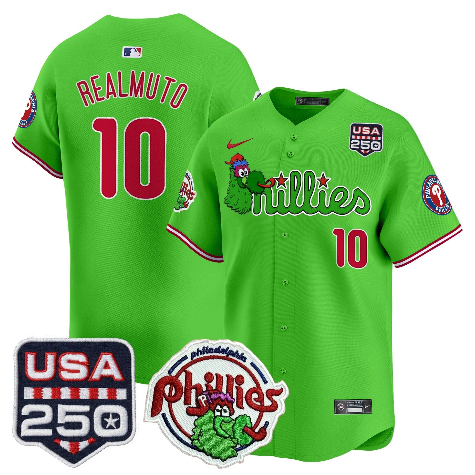 PHI Phanatic & 250America Patch Vapor Premier Limited Jersey - All Stitched