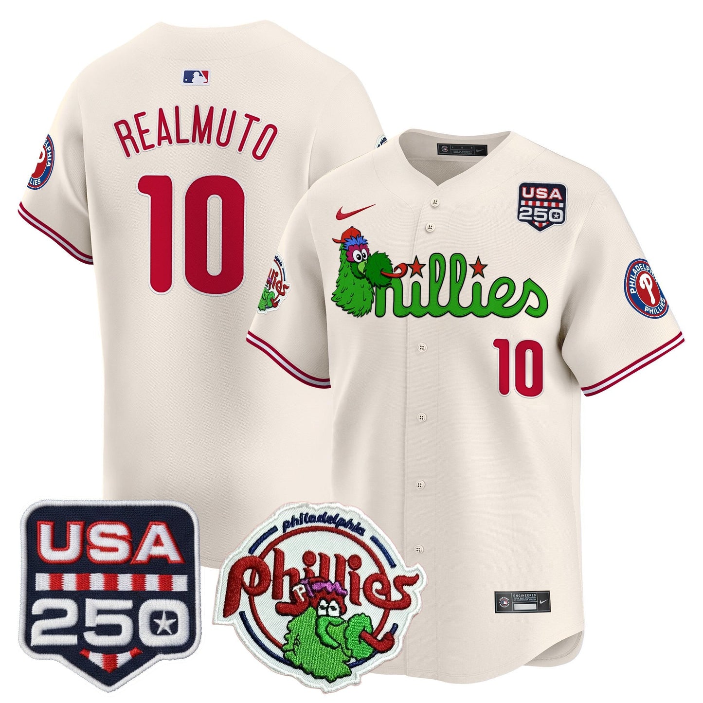 PHI Phanatic & 250America Patch Vapor Premier Limited Jersey - All Stitched