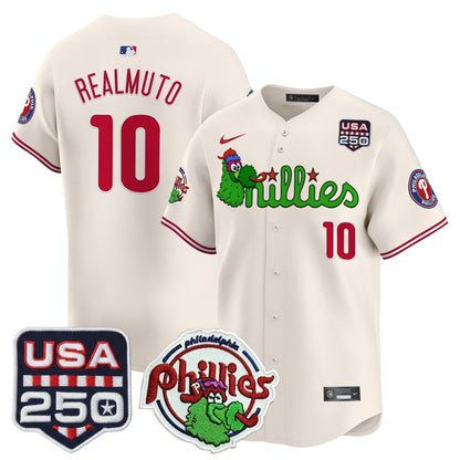 PHI Phanatic & 250America Patch Vapor Premier Limited Jersey - All Stitched