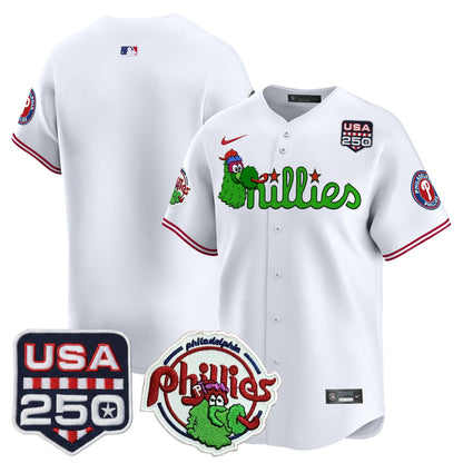 PHI Phanatic & 250America Patch Vapor Premier Limited Jersey - All Stitched