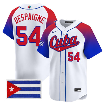 Men's Team Cuba World Baseball Classic Vapor Premier Jersey - 2026 Roster - All Stitched