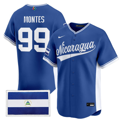 Men's Team Nicaragua 2026 World Baseball Classic Vapor Premier Jersey - All Stitched
