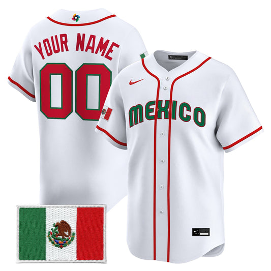 Team Mexico World Baseball Classic Vapor Premier Custom Jersey - 2026 Roster - All Stitched