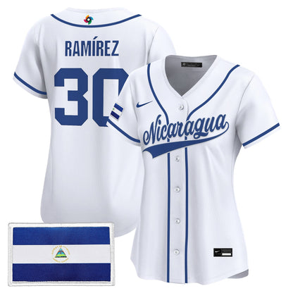 Women's Team Nicaragua 2026 World Baseball Classic Vapor Premier Jersey - All Stitched