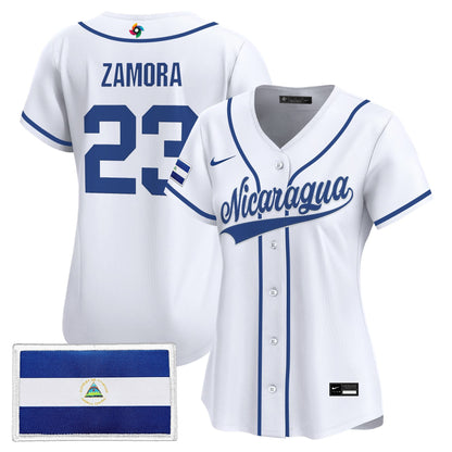 Women's Team Nicaragua 2026 World Baseball Classic Vapor Premier Jersey - All Stitched