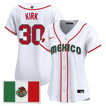 Women's Team Mexico World Baseball Classic Vapor Premier Jersey - 2026 Roster - All Stitched