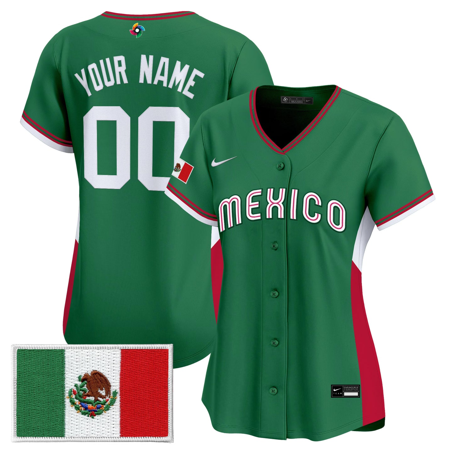 Team Mexico World Baseball Classic Vapor Premier Custom Jersey - 2026 Roster - All Stitched
