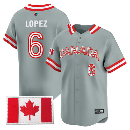 Men’s Team Canada World Baseball Classic Vapor Premier Jersey - 2026 Roster - All Stitched