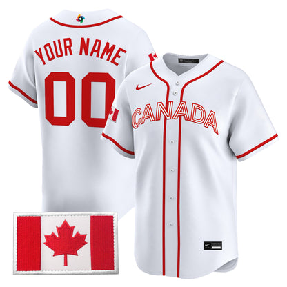 Team Canada World Baseball Classic Vapor Premier Custom Jersey - All Stitched