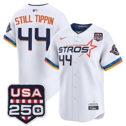 Men’s Houston Astros 250America Patch Vapor Premier Limited Jersey - All Stitched