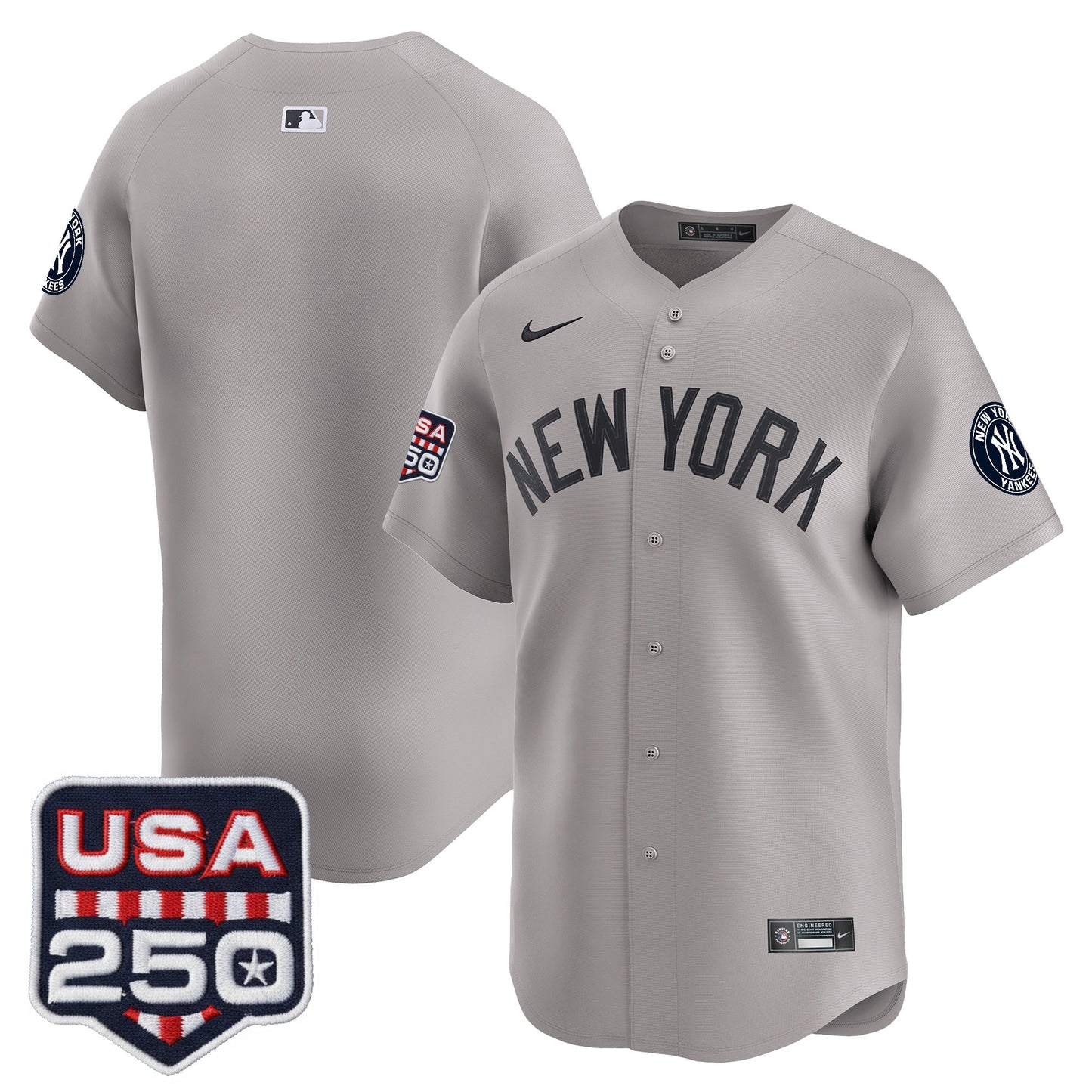 Men's New York Yankees 250America Patch Vapor Premier Limited Jersey - All Stitched