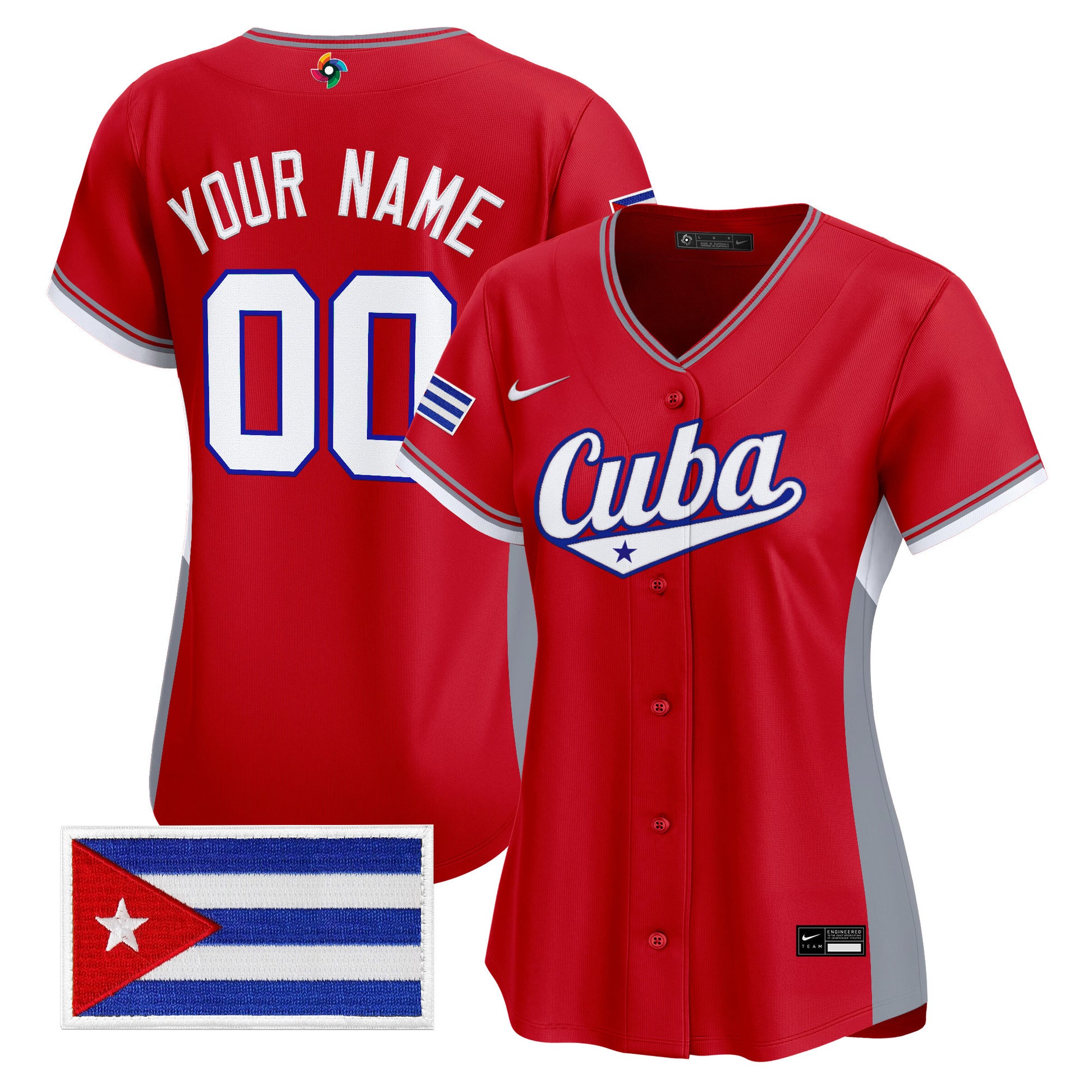 Team Cuba World Baseball Classic Vapor Premier Custom Jersey - 2026 Roster - All Stitched