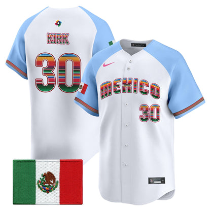 Men's Team Mexico World Baseball Classic "Serape Edition" Vapor Premier Jersey - 2026 Roster - All Stitched