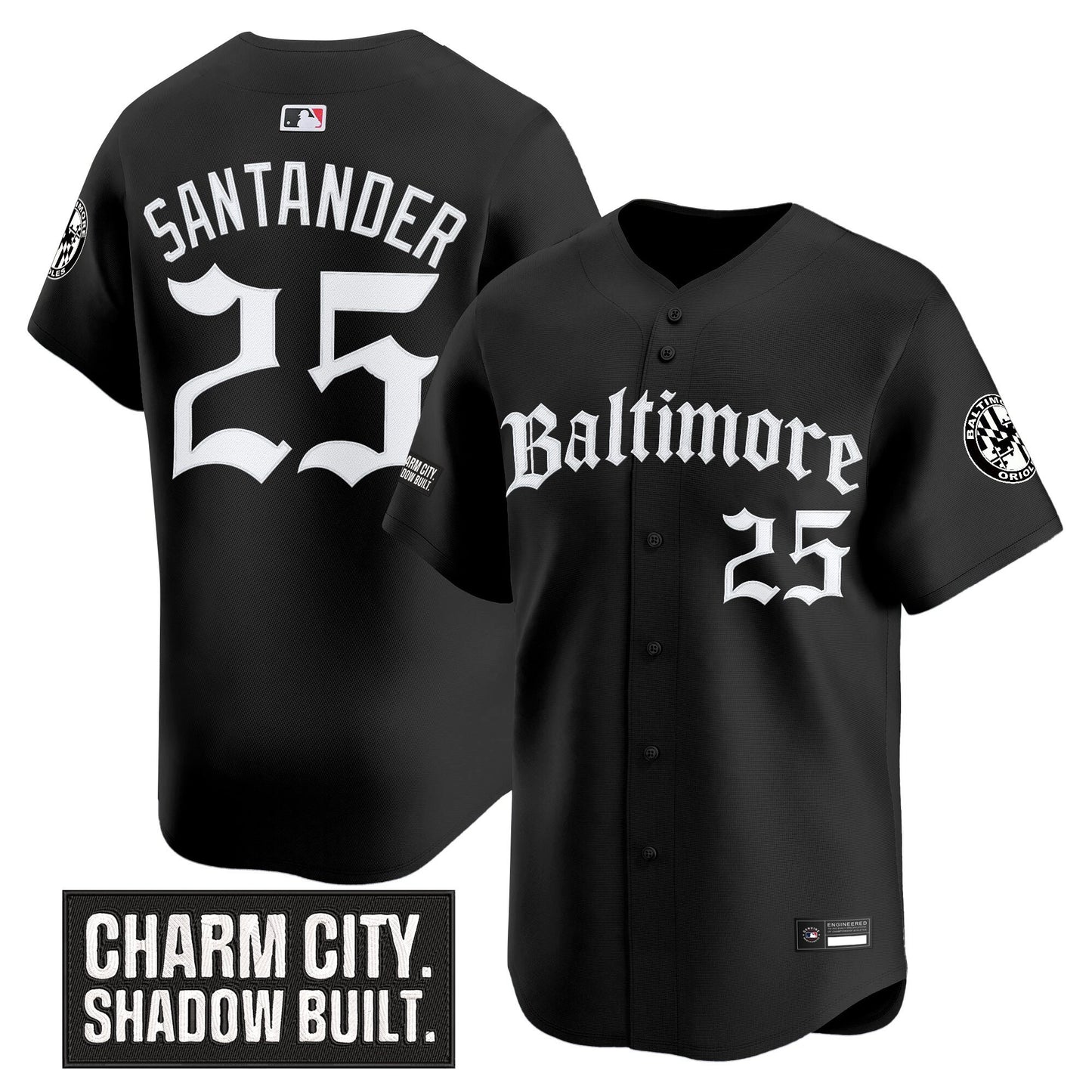 Men's Baltimore Orioles 'Gothic Harbor Edition' Vapor Premier Limited Jersey - All Stitched
