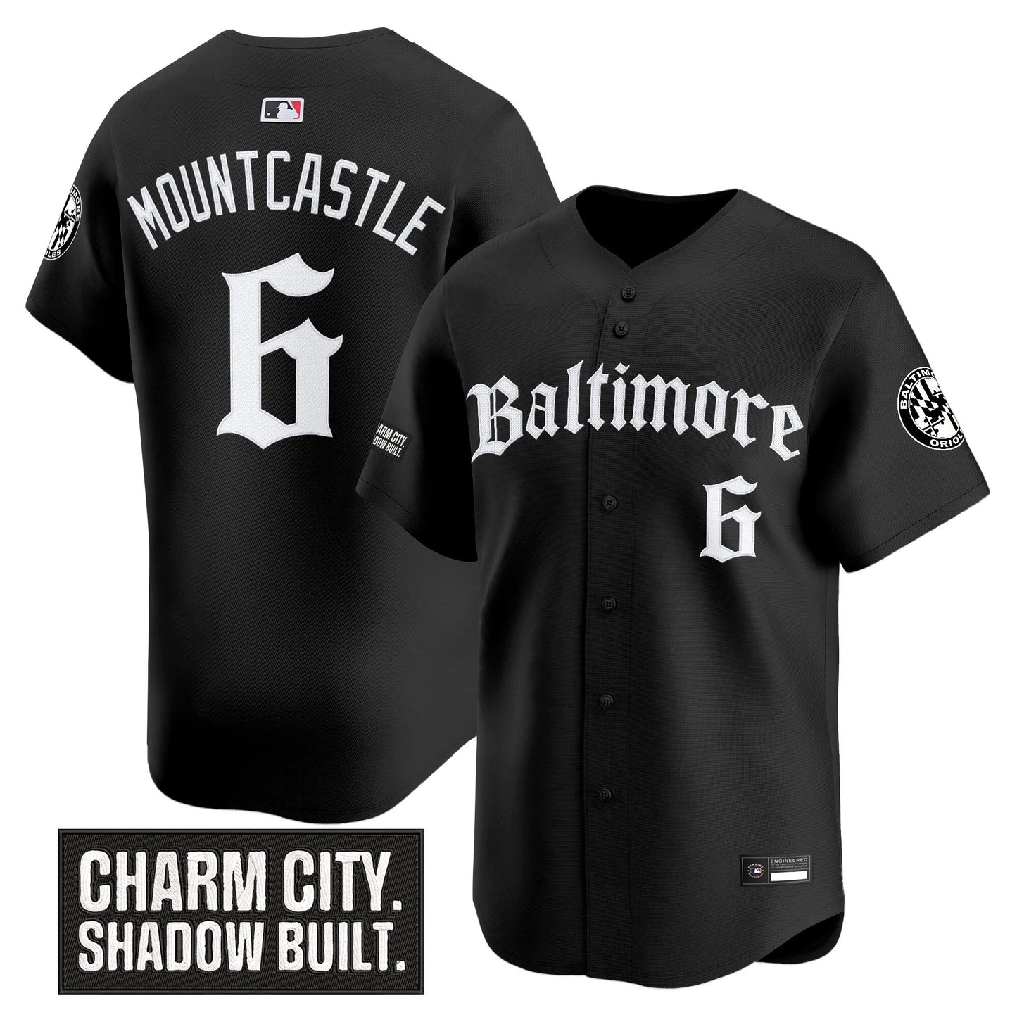 Men's Baltimore Orioles 'Gothic Harbor Edition' Vapor Premier Limited Jersey - All Stitched