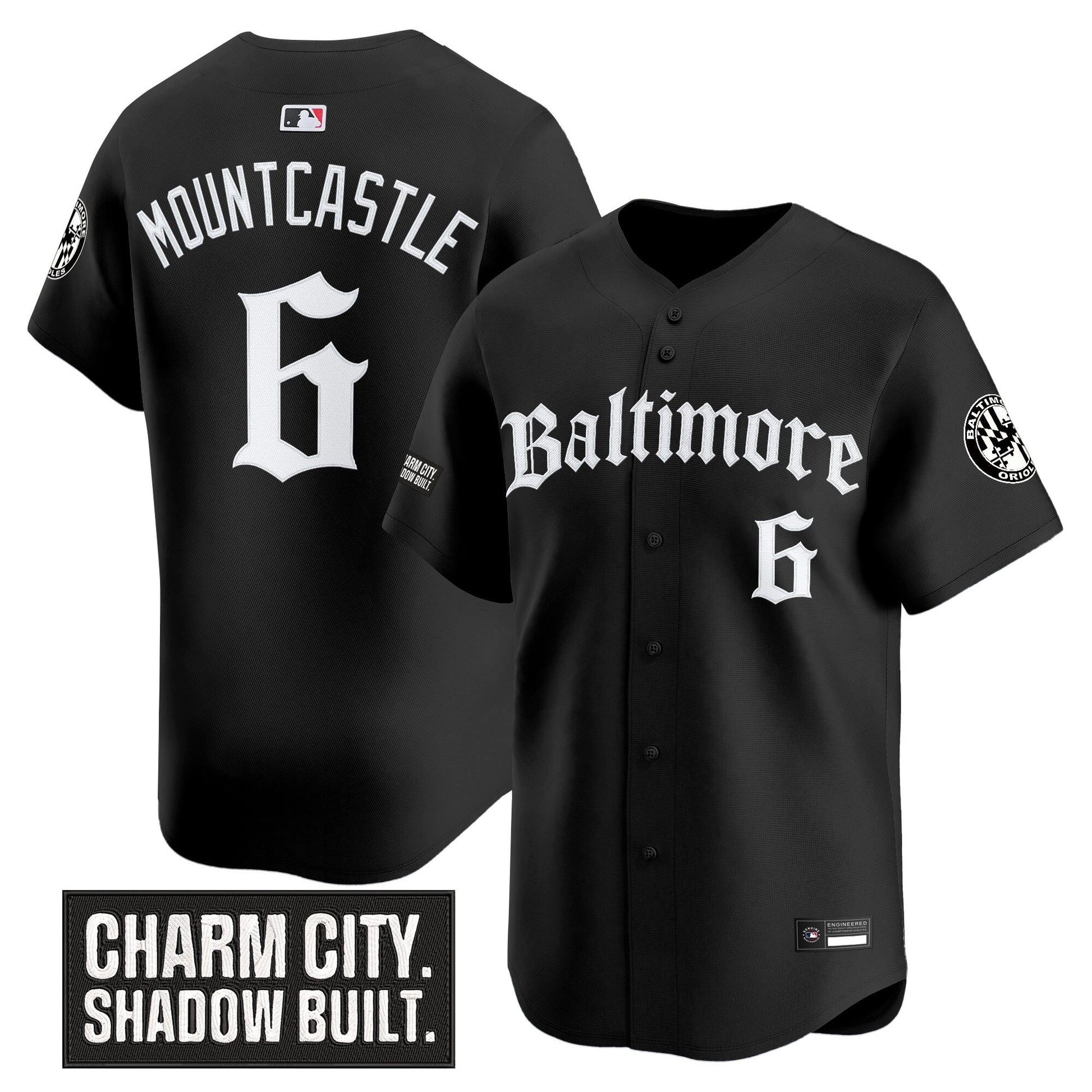 Men's Baltimore Orioles 'Gothic Harbor Edition' Vapor Premier Limited Jersey - All Stitched