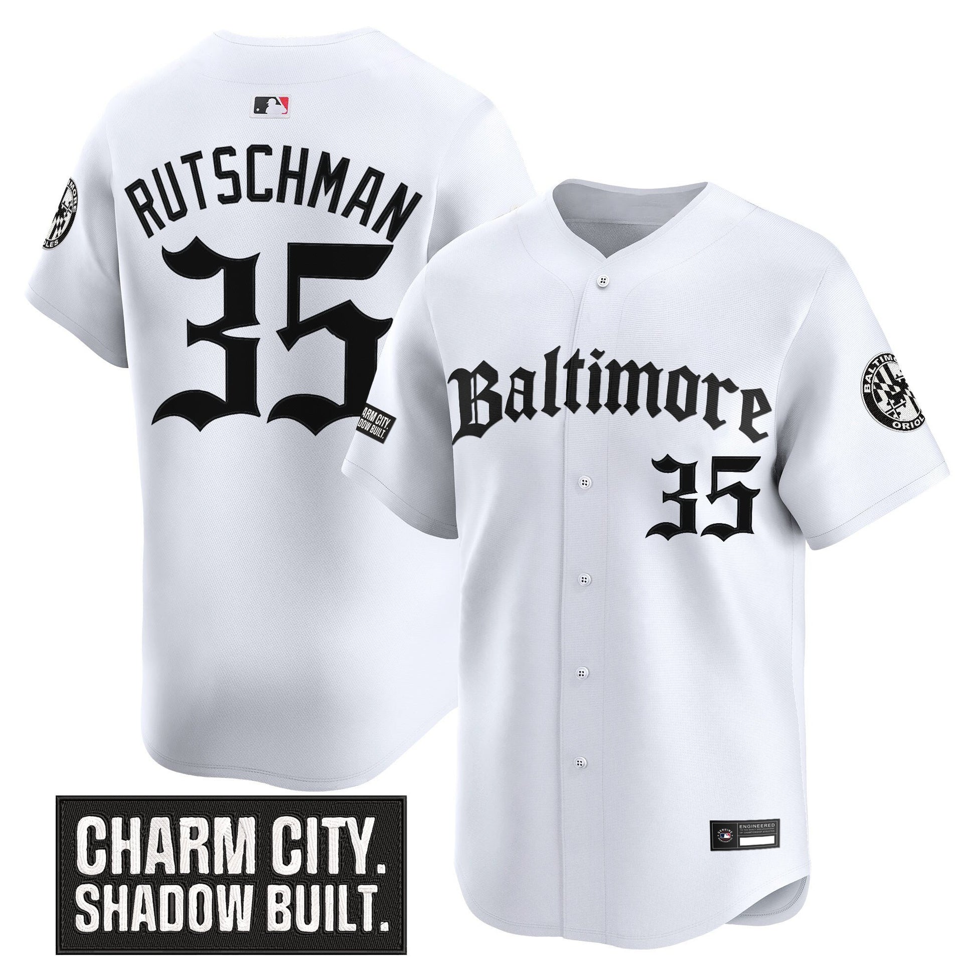 Men's Baltimore Orioles 'Gothic Harbor Edition' Vapor Premier Limited Jersey - All Stitched