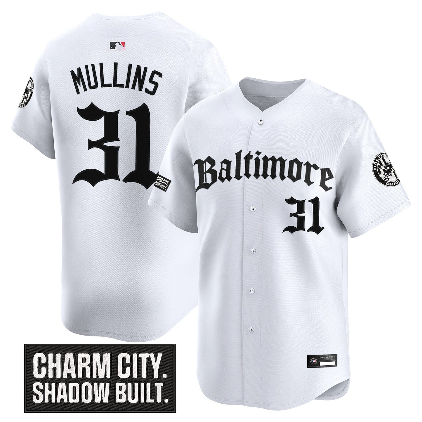 Men's Baltimore Orioles 'Gothic Harbor Edition' Vapor Premier Limited Jersey - All Stitched