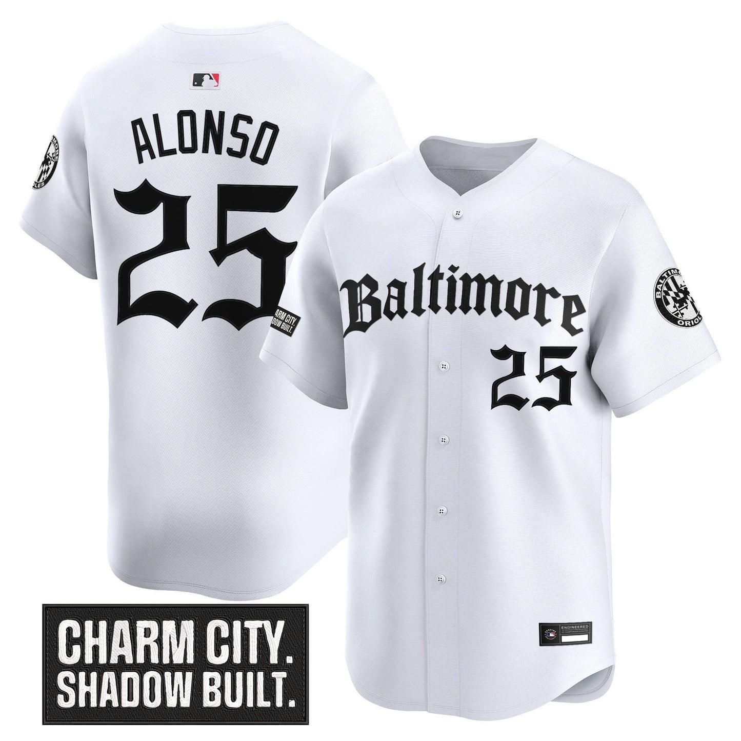 Men's Baltimore Orioles 'Gothic Harbor Edition' Vapor Premier Limited Jersey - All Stitched