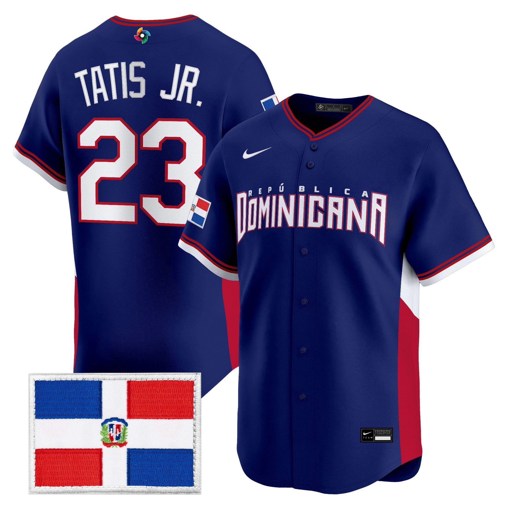 Men's Team Dominican Republic World Baseball Classic Vapor Premier Jersey - All Stitched
