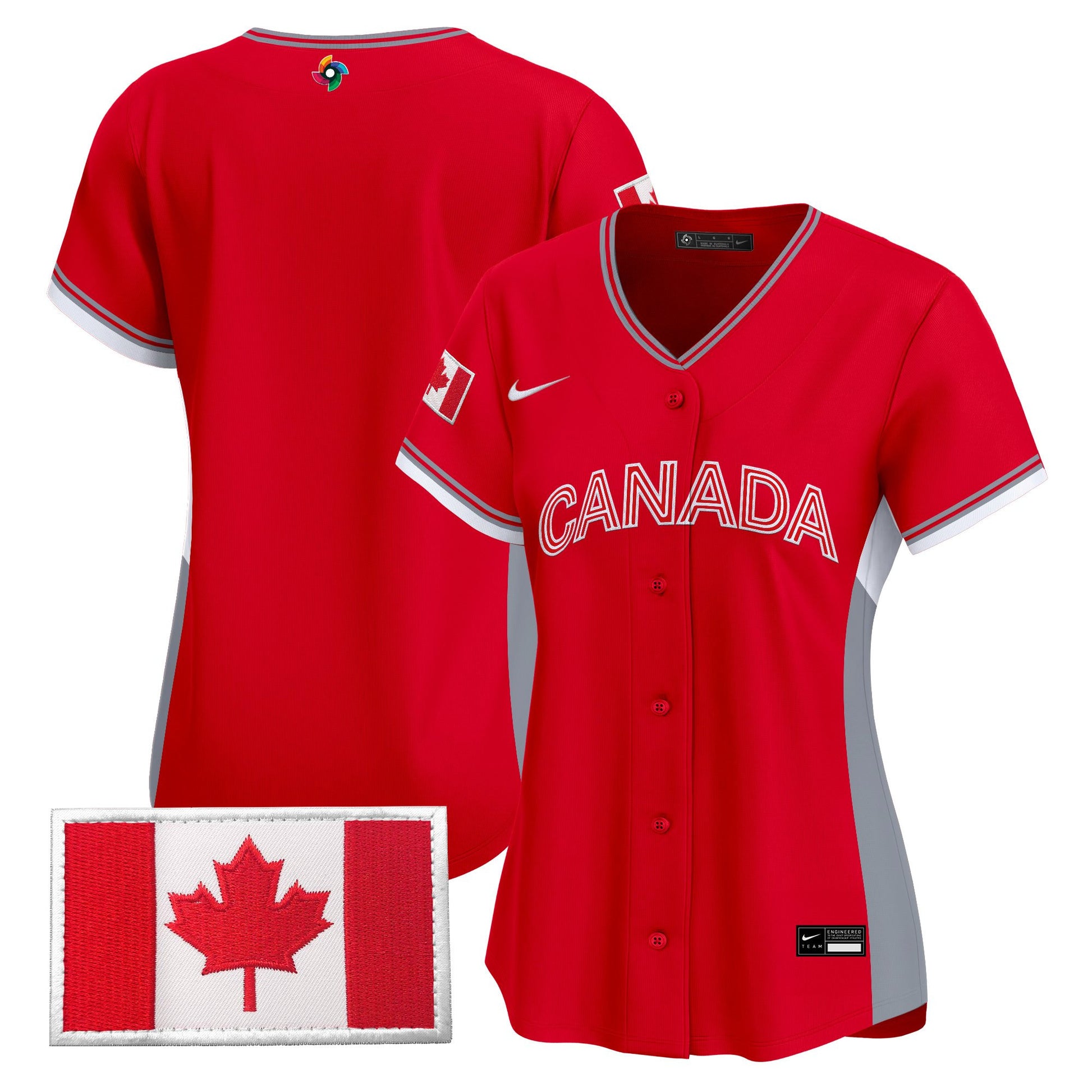 Women's Team Canada World Baseball Classic Vapor Premier Jersey - All Stitched