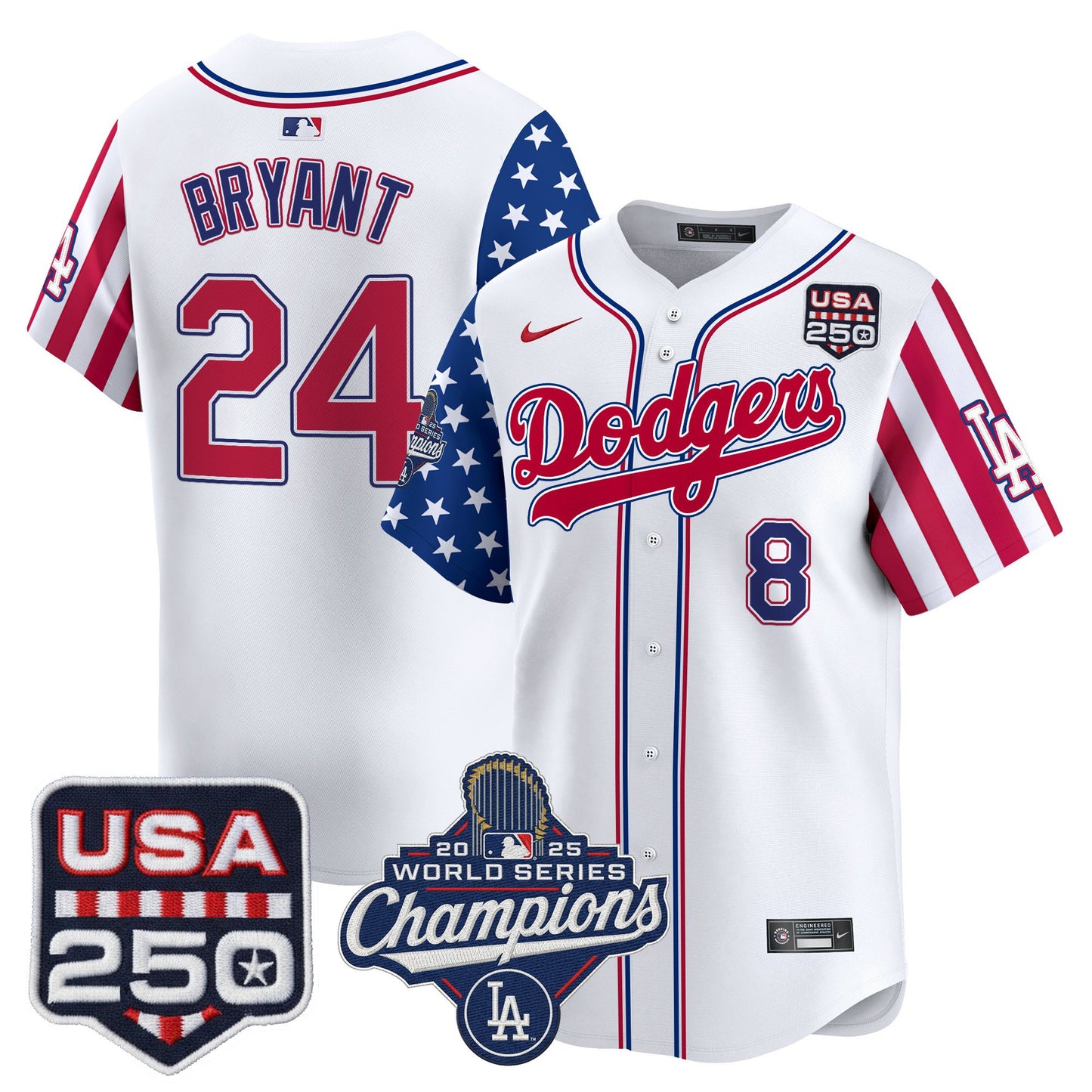 Men's Los Angeles Dodgers "America250 Edition" Vapor Premier Limited Jersey V2 - All Stitched