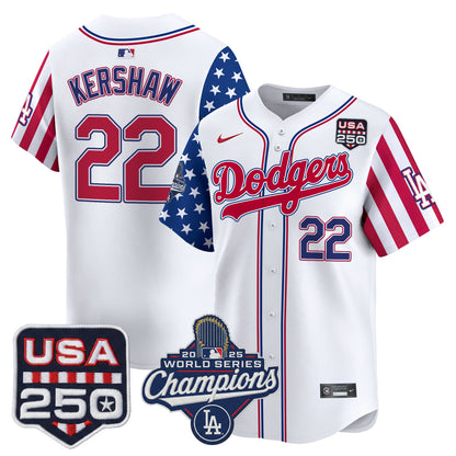 Men's Los Angeles Dodgers "America250 Edition" Vapor Premier Limited Jersey V2 - All Stitched