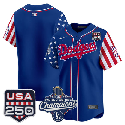 Men's Los Angeles Dodgers "America250 Edition" Vapor Premier Limited Jersey V2 - All Stitched