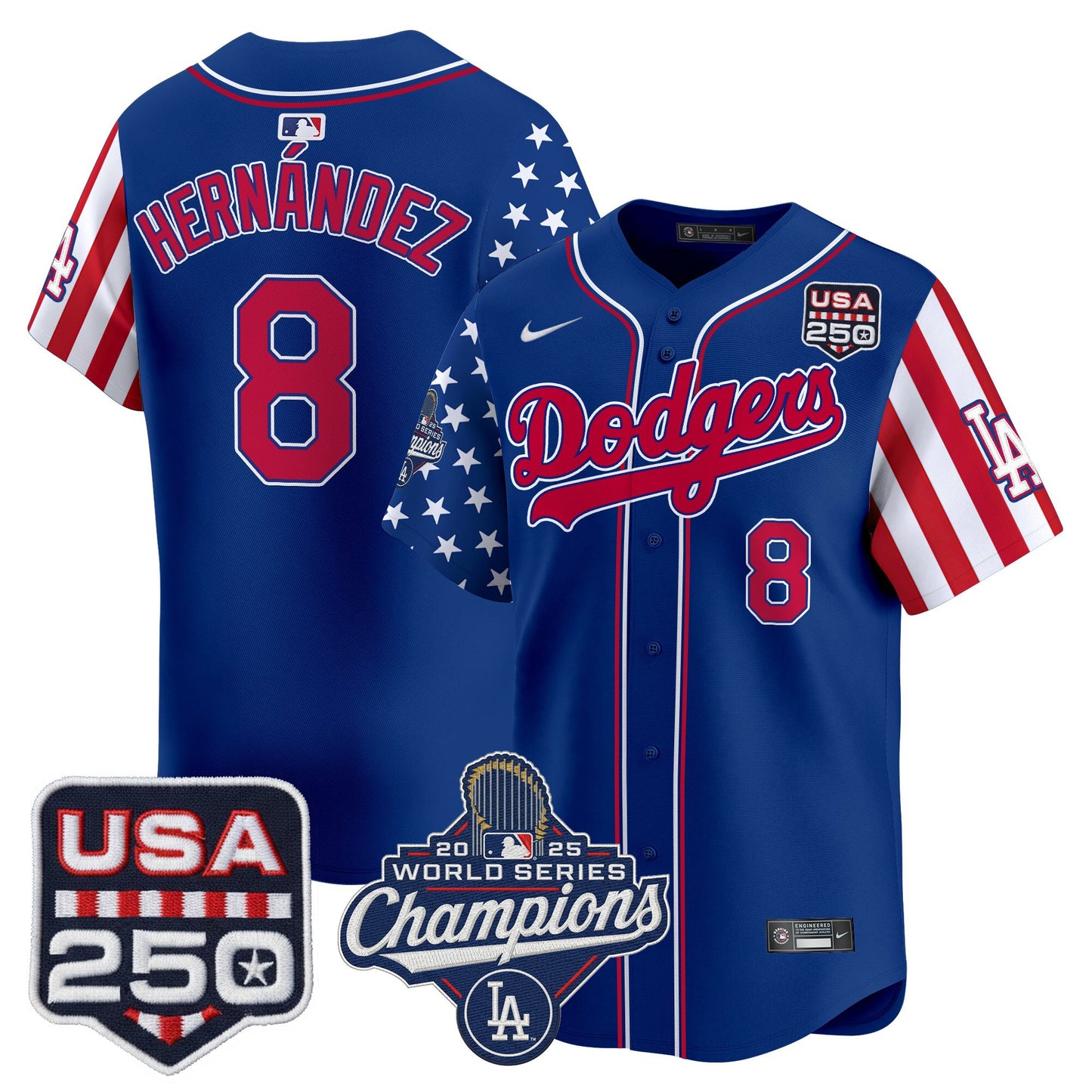 Men's Los Angeles Dodgers "America250 Edition" Vapor Premier Limited Jersey V2 - All Stitched